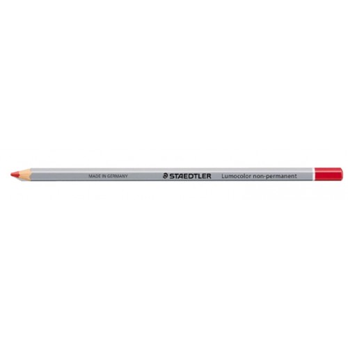 Lápiz staedtler lumocolor non-permanent omnichrom 108, rojo, caja de 12 uds.