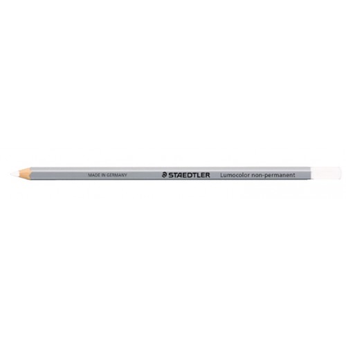 Lápiz staedtler lumocolor non-permanent omnichrom 108, blanco, caja de 12 uds.