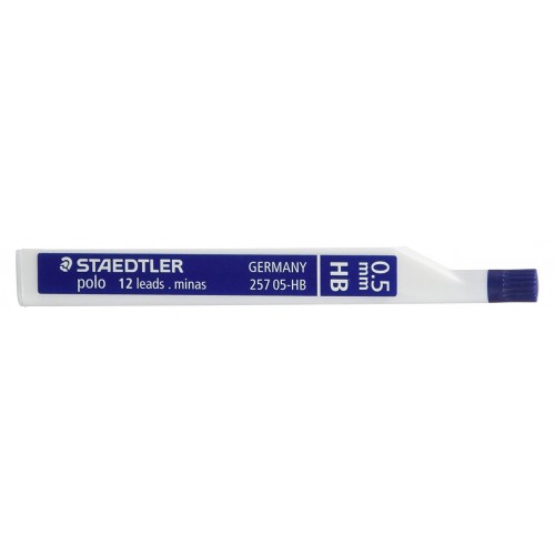 Minas staedtler polo 257 05-hb, tubo con 12 uds.