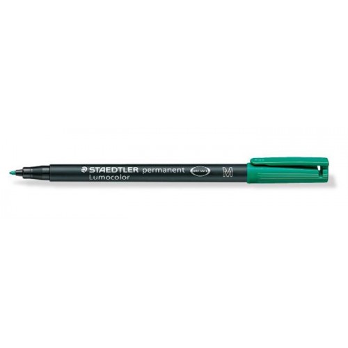 Rotulador permanente staedtler lumocolor 317 m 1,0 mm. verde