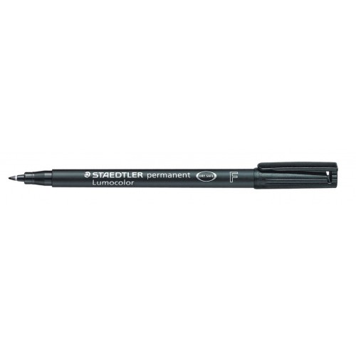 Rotulador permanente staedtler lumocolor 318 f 0,6 mm. negro