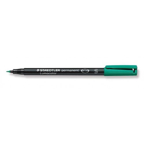 Rotulador permanente staedtler lumocolor 313 s 0,4 mm. verde