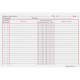 Libro de contabilidad miquelrius registro de acciones nominativas en formato folio apaisado, 100 hj. 102 grs.