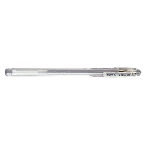 Roller gel pilot g-1 metalizado, plata