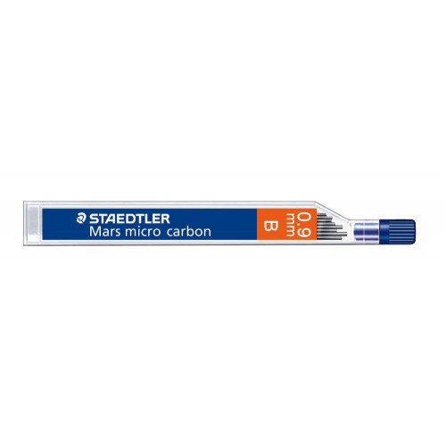 Minas staedtler mars micro carbon 250 b 0,9 mm. tubo con 12 uds.