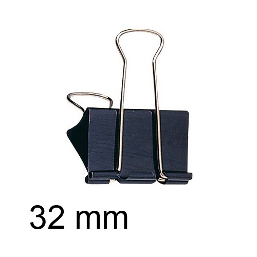 Pinza metálica abatible apli de 32 mm. caja de 12 uds.