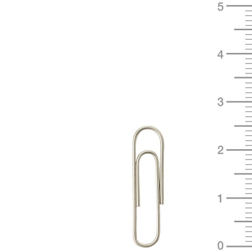 Clips labiados niquelados apli nº 1-1/2, caja de 100 uds.