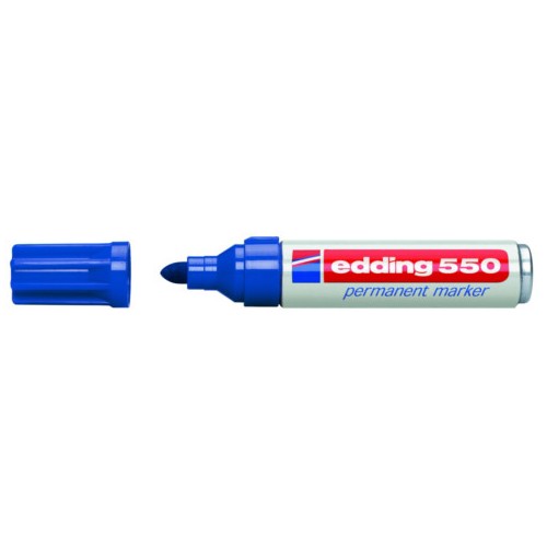 Marcador permanente edding 550 negro.