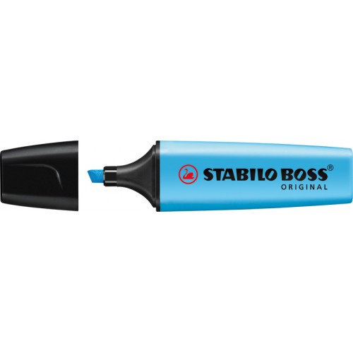 Marcador fluorescente stabilo boss original, azul
