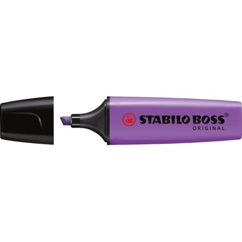 Marcador fluorescente stabilo boss original, lavanda