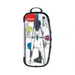 Estuche de compás técnico maped con bigotera sin alargadera.