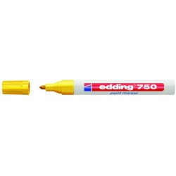Marcador de tinta opaca permanente edding 750 amarillo
