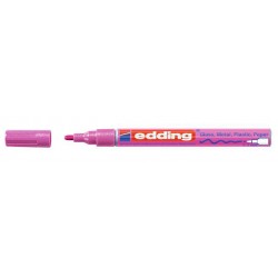 Marcador de tinta opaca permanente edding 751 metálico, rosa
