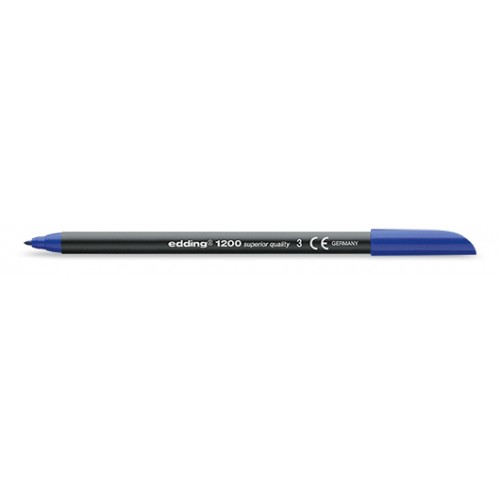 Rotulador punta de fibra edding 1200, azul
