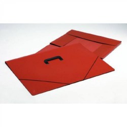 Carpeta de gomas de dibujo carchivo en cartón marrón alto brillo sin solapas en din a-3.