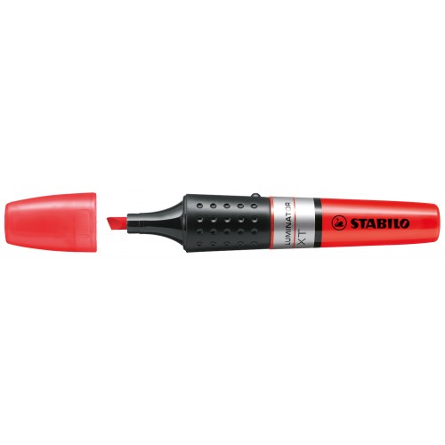 Marcador fluorescente stabilo luminator, rojo