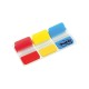 Marcapáginas 3m post-it index rígidos, 25,4x38,1 mm. amarillo, azul y rojo, dispensador de 3x22 uds.