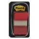 Marcapáginas 3m post-it index, 25,4x43,2 mm. rojo, dispensador de 50 uds.