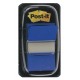 Marcapáginas 3m post-it index, 25,4x43,2 mm. azul, dispensador de 50 uds.
