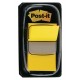 Marcapáginas 3m post-it index, 25,4x43,2 mm. amarillo, dispensador de 50 uds.