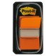 Marcapáginas 3m post-it index, 25,4x43,2 mm. naranja, dispensador de 50 uds.
