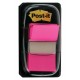Marcapáginas 3m post-it index, 25,4x43,2 mm. rosa brillante, dispensador de 50 uds.