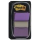 Marcapáginas 3m post-it index, 25,4x43,2 mm. violeta, dispensador de 50 uds.