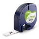 Cinta dymo letratag, 12 mm. x 4 mts. papel, negro/blanco