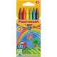Lápiz de cera bic kids plastidecor en colores surtidos, estuche de 6 uds.