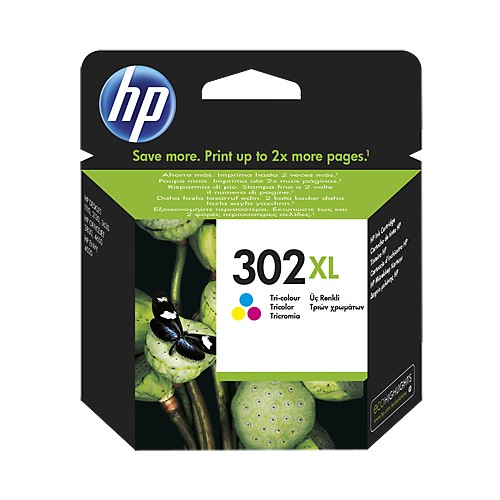 Cartucho ink-jet hewlett packard deskjet 1110/2130/2132 aio, 302xl color
