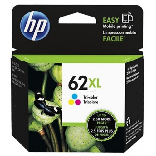 Cartucho ink-jet hewlett packard envy 5540e aio/5540 series/5542e aio, 62xl color