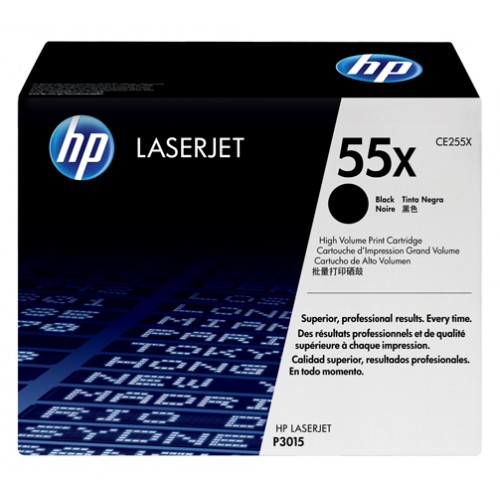 Toner laser hewlett packard laserjet enterprise 500 mfp m525dn/500 mfp m525dw, 55x negro