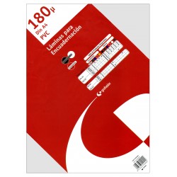 Tapa de encuadernar en pvc de 180 micras grafoplas traslúcido din a4, transparente