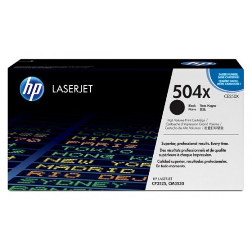 Toner laser hewlett packard laserjet color cp3525 negro.