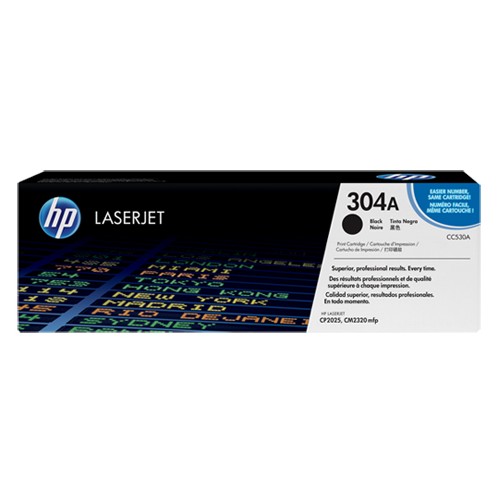 Toner laser hewlett packard color laserjet cm2300 series/cm2320cb mfp, 304a negro