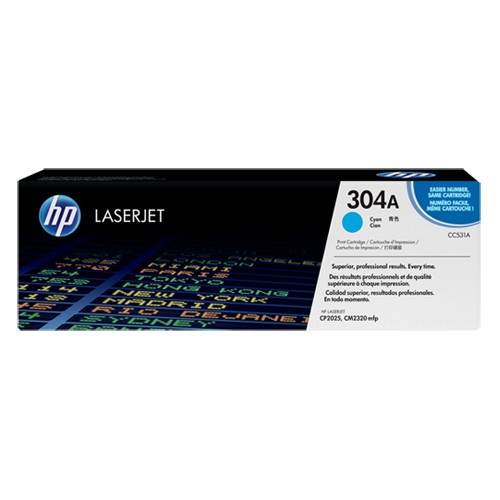 Toner laser hewlett packard color laserjet cm2300 series/cm2320cb mfp, 304a cyan