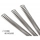 Espiral metálica gbc, Ø 8 mm. negro, caja de 100 uds.