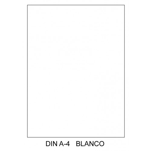 FUNDA CARTULINAS A-4 BRISTOL BLANCA 25 UNIDADES