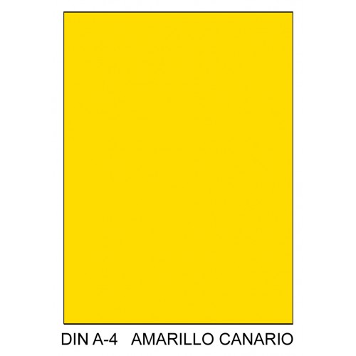 Cartulina canson iris en Din A-4 185 grs. color amarillo canario.