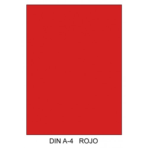 Cartulina canson iris, din a4, 185 grs/m². rojo