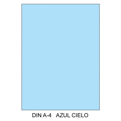 Cartulina canson iris, din a4, 185 grs/m². azul cielo