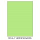 Cartulina canson iris, din a4, 185 grs/m². verde manzana