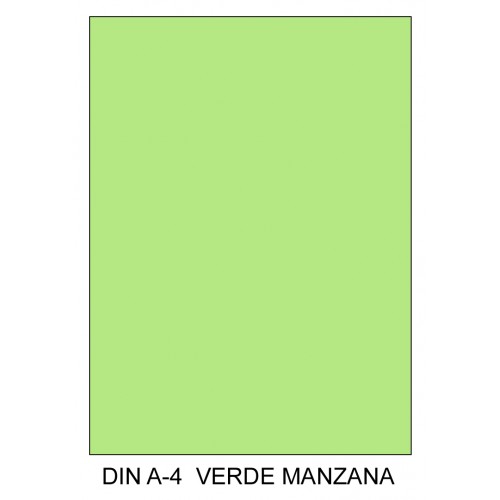 Cartulina canson iris, din a4, 185 grs/m². verde manzana