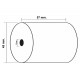 Rollo de papel térmico fabrisa, 57x45x12 mm.