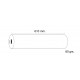 Rollo de papel para plotter fabrisa sprintjet plus, 80 grs/m². 610 mm. x 50 mts.