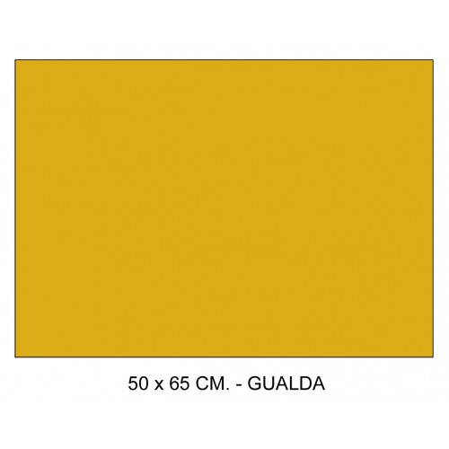 Cartulina canson iris, 50x65 cm. 185 grs/m². gualda