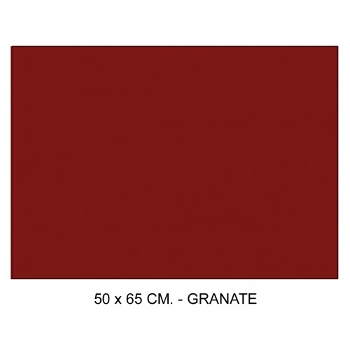 Cartulina canson iris, 50x65 cm. 185 grs/m². granate
