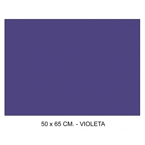 Cartulina canson iris en 50x65 cm. 185 grs. color violeta.