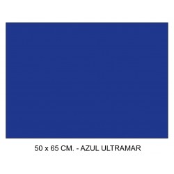 Cartulina canson iris, 50x65 cm. 185 grs/m². azul ultramar