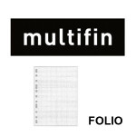 MULTIFIN 3005 EN FORMATO FOLIO NATURAL, 50 HJ. 90 GRS. CON CUADRÍCULAS Y RAYADOS VARIADOS